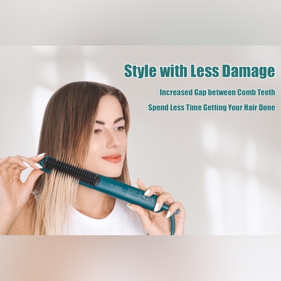 ZAO’S Selection Store Ceramic Electric Straightening Comb For All Hair Types - Picture 13 of 14